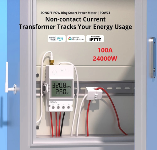 Sonoff Powct Pow Ring Interruptor Consumkw App Alexa Google