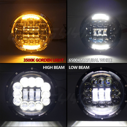 Para Freightliner Century, 7 Pulgadas, Faros Led, 4 Luces An