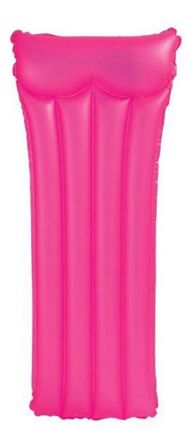 Boia Colchonete Rosa 1,83m Intex - Pvc Pneumático - 90kg