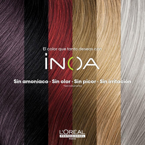 Tinte Inoa Loreal Sin Amoniaco 60gr 4.15 Paquete 2 Piezas 4.15