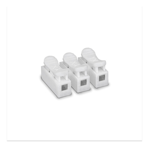 Kit 100 Conector De Emenda Mola 3 Vias Cabos 0,5 A 2,5mm
