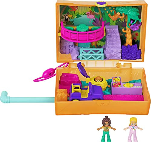 Polly Pocket Playset, Juguete De Viaje Con 2 Micro Dolls, Pe