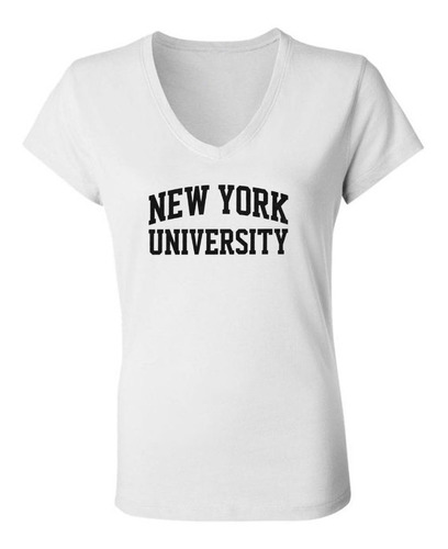 Remera Mujer Escote V - New York University - Nyu