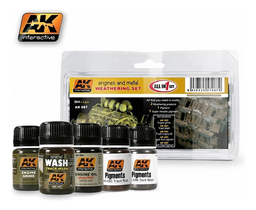 Pintura Esmaltada Para Motor Metal Ak Interactive