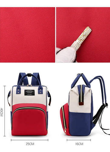 Mochila Pañalera Impermeable Multifunción Para Bebe Moda