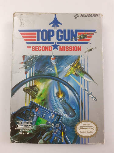 Juego Top Gun Second Mission Nintendo Nes Americano Completo (Usado)