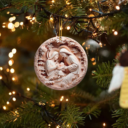 Djzh Srojg Adornos Navideños Por Sublimación, Decoración