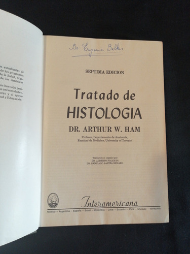 Tratado De Histología (1975) - Arthur E. Ham- Interamericana