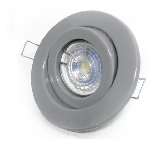 Spot Movil Pvc Gris C/ Dicro Led 7w Alic Luz Fria / Calida