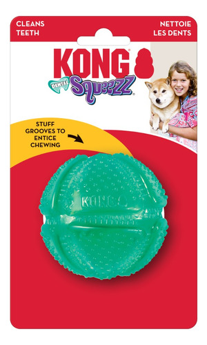 Kong Dental Squeezz Ball Pelota Dental Con Textura Talla M