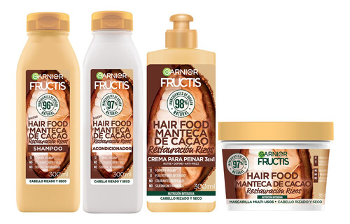 Tratamiento Capilar 4 Pasos Hair Food Cacao Garnier Fructis