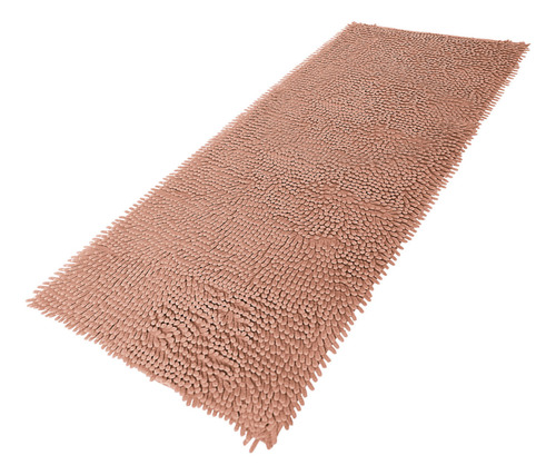 Tapete Bolinha Microfibra Passadeira Antiderrapante 50x100cm Cor Rose