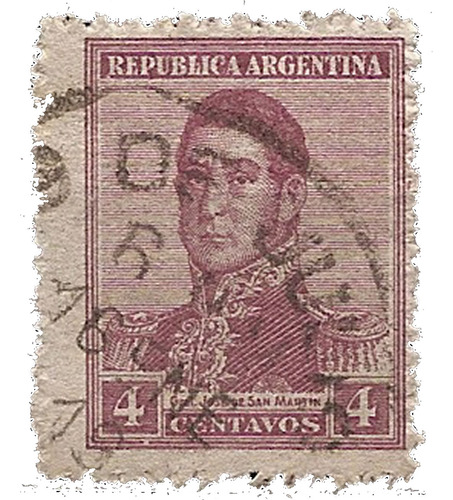 Argentina 232 Gj 468 # Matasel 9 De Julio 1919 Sin Filigrana