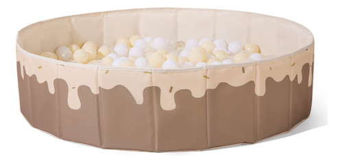 Gogoso Piscina De Bolas Beige Para Mascotas Pequenas Con Bol