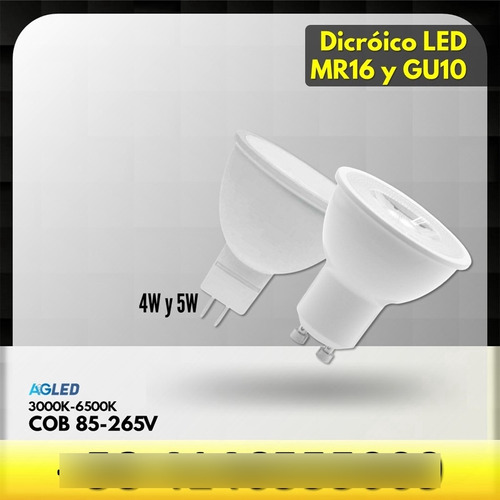 Dicroico Led Cob 4w Mr16 6500k 110v Modelo A