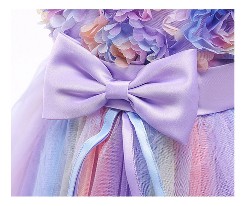 Ff Vestido Unicornio Arcoíris Fiesta Princesas Y Niñas