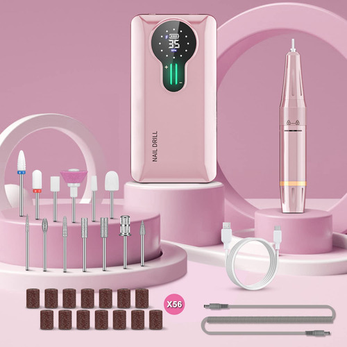 Taladro De Uñas Portátil Engerwall, 35000 Rpm, Recargable, A
