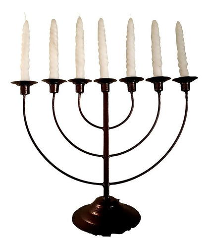 Candelabro   Menorá - 7 Brazos Menorah 