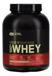 Proteina On 100% Whey Gold Standard 5 Lbs Sf W1 Fresa