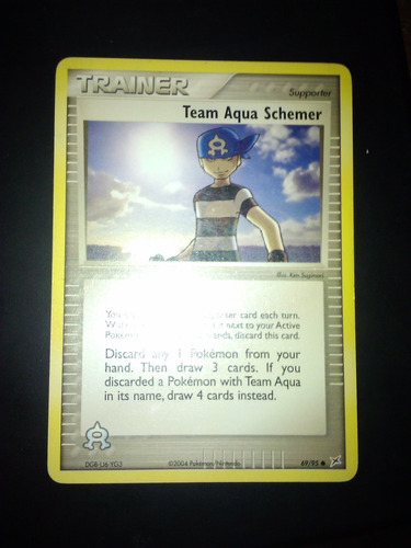 Trainer Carta Pokemon Team Aqua Schemer