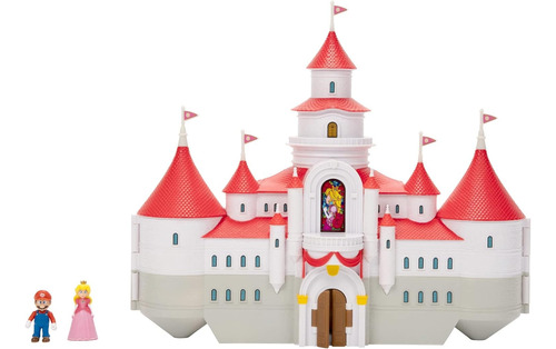 Super Mario ® Castillo Princesa Peach Inclye Dos Figuras Dh
