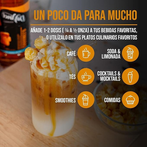 Jarabe Davinci Caramelo Sugar Free Botella 1 Litro
