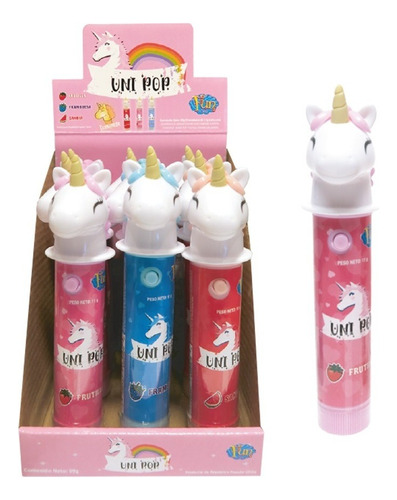 Pack X 6 Unid. Chupetines Unicornio 1 Un Fun Pop