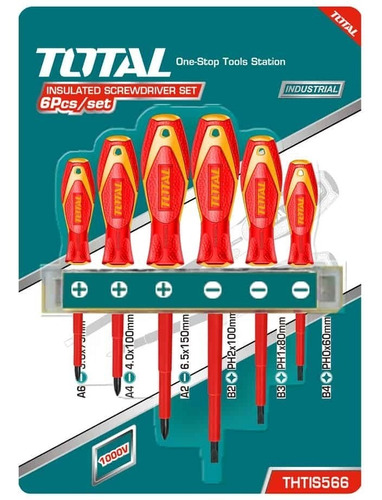 Set De 6 Destornilladores Aislados - Thtis566 