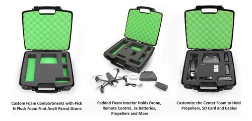 Casematix Quadcopter - Funda Compatible Con Parrot Anafi 4k.