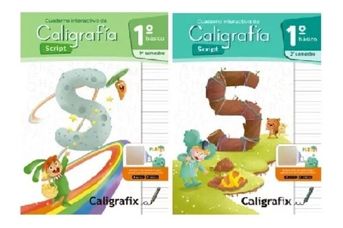 Pack Caligrafix Caligrafia Script 1° Básico 1 Y 2 Semestre