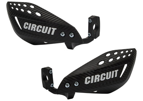 Cubre Puños Circuit Vector Nailon Negro/blanco Moto