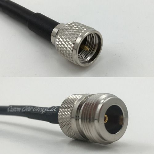 Cable Coaxial Rf Rg142 Mini Uhf Male To N Female 50 Ohmio Ee