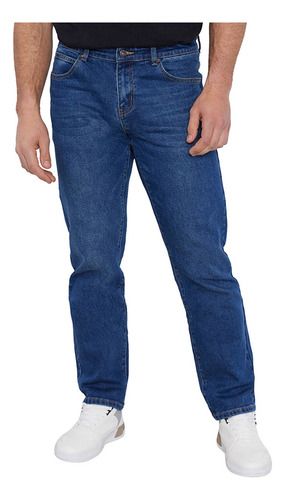 Jeans Hombre Straight Fit Clásico Azul Corona