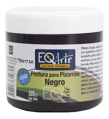 Eq Arte Pintura Para Pizarron 200cc Verde O Negro