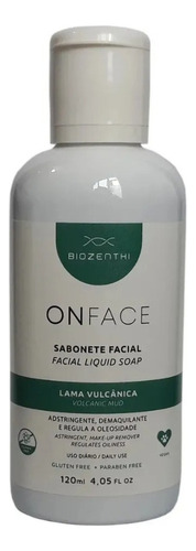 Biozenthi Onface Sabonete Facial Lama Vulcânica 120ml