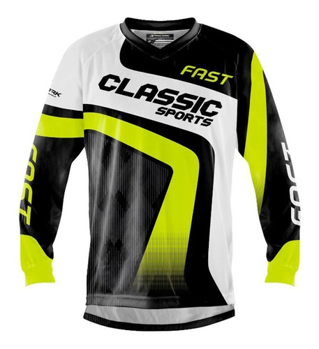 Camisa Blusa Motocross Trilha Fast Pro Tork Classic Sports