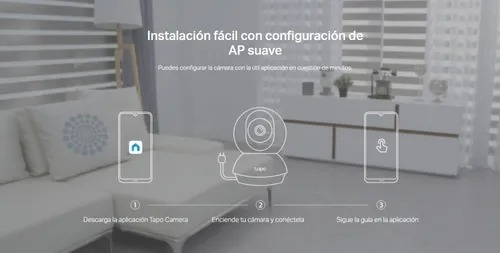 Cámara de seguridad TP-Link Tapo C200 V1 Tapo Smart con resolución de 2MP visión nocturna incluida blanca