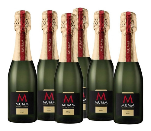 Champagne Mumm Cuvee Reserve Extra Brut 187ml X 6 Unid