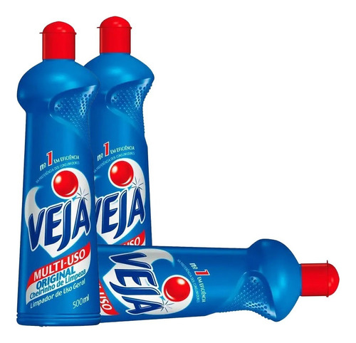 4 Veja Multiuso Tradicional 500ml Limpeza Geral (4und)