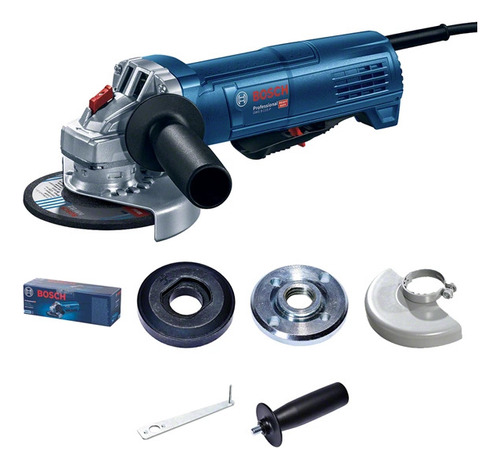 Esmerilhadeira angular Bosch Professional GWS 9-125 P cor azul 900 W 127 V + acessório