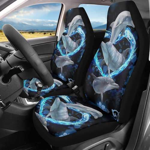 Stuoarte Funda Asiento Coche Estampado Delfin Animal Para 2