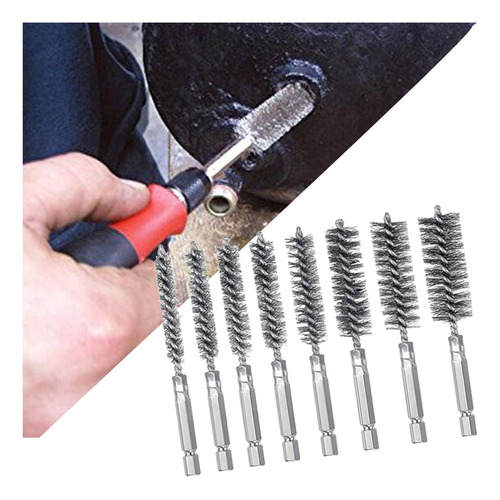 Kit De Limpieza De Tubos De Acero Inoxidable Para 8 Piezas