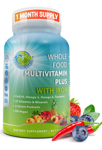 Cpsulas Multivitamnicas Whole Food Multivitamin Plus, Vega