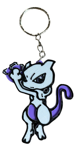 Llavero Impreso En 3d / Diseño Pokemon  Mewtwo