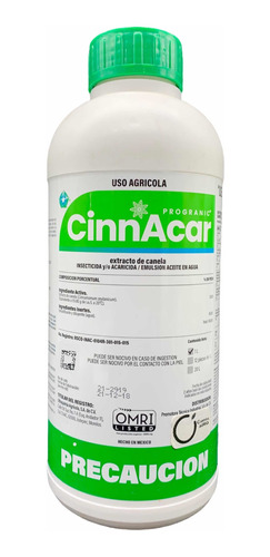 Progranic Cinnacar Extracto Canela Insecticida Acaricida 1lt