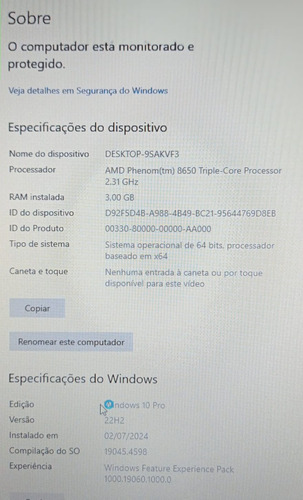 01 Cpu Wise E 01 Gigabyte Funcionando Ou Peças! (Usado)