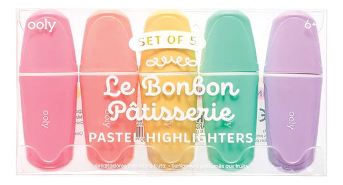 Resaltadores Colores Pasteles 5pk Le Bonbon Pâtisserie Ooly