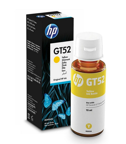 Botella Tinta Hp Gt52 Ama. Original M0h56al Deskjet Gt5800