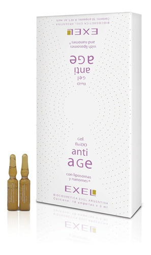 Gel Fluido Anti-age Con Liposomas Y Nanomes Exel Ampollas 10 Tipo de piel Todo tipo