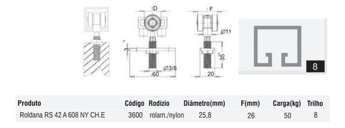Kit 4 Roldana Rodinha Porta Janela Corre Pantográfica Celsus